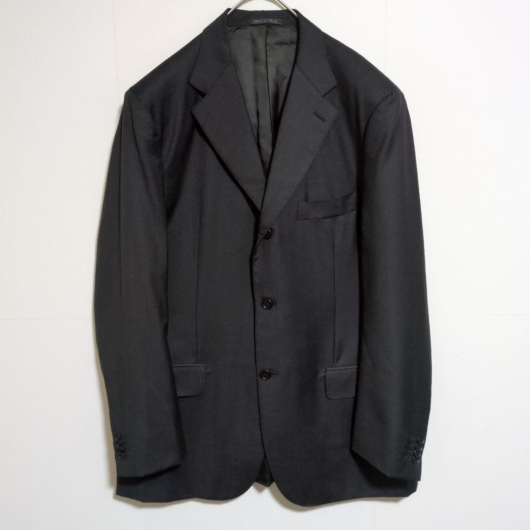 イザイア　スーツ　セットアップ　黒　super130‘s　イタリア製　54