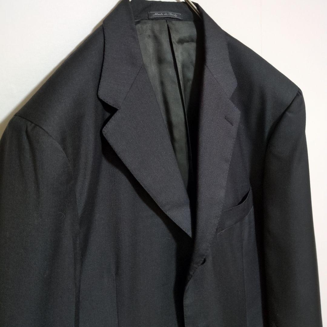 イザイア　スーツ　セットアップ　黒　super130‘s　イタリア製　54