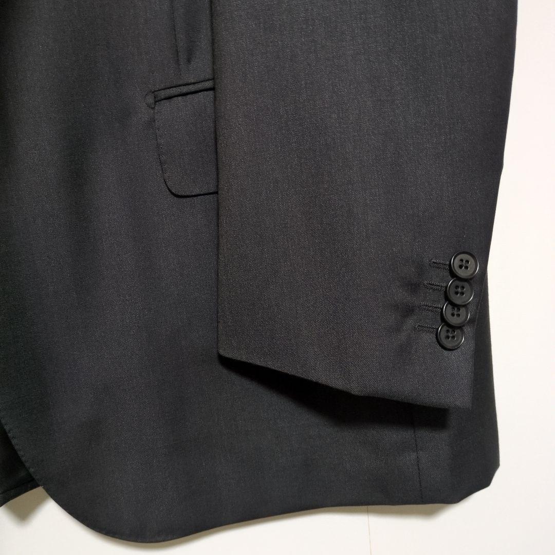 イザイア　スーツ　セットアップ　黒　super130‘s　イタリア製　54