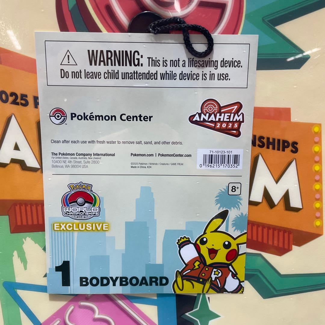 wcs2025 アナハイム　ボディボード ポケモンセンター