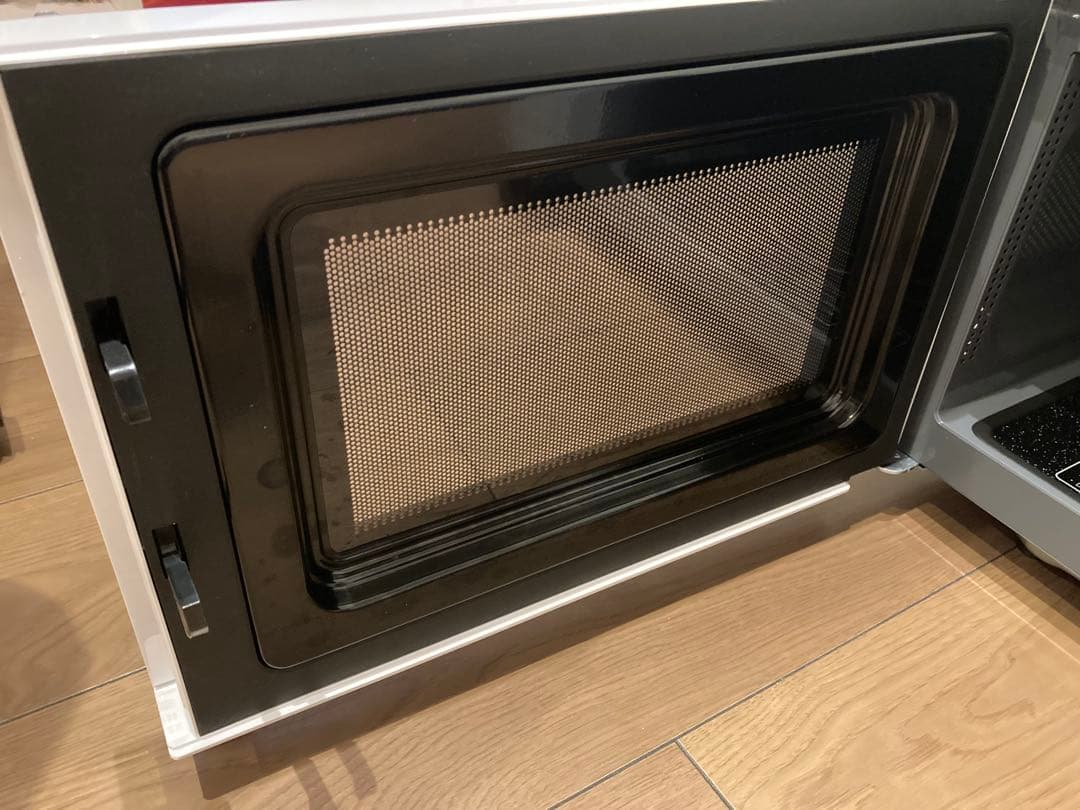 【送料込美品】2024年製 山善 フラット電子レンジ PRW-F180(W)