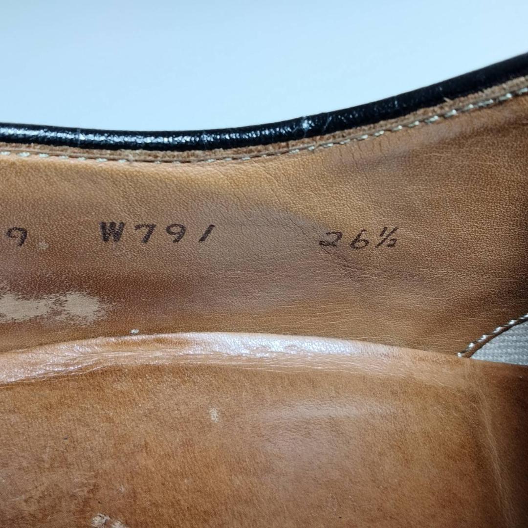 【ローズさん】REGAL　ストレートチップ　ブラック　レザー　ローファー