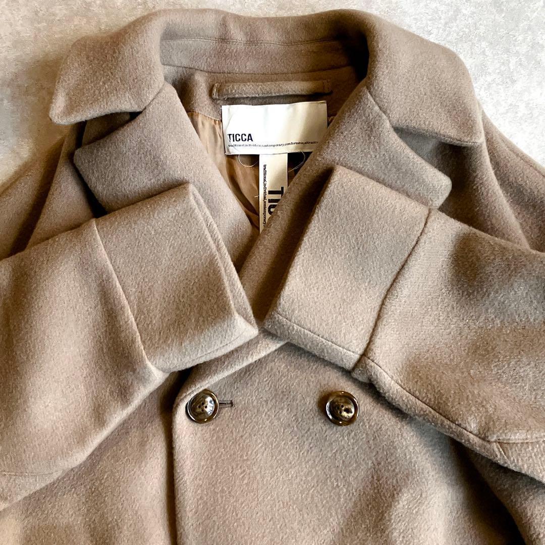 美品 ティッカ 上質ウールテントコート 近年 スピック＆スパン 2way