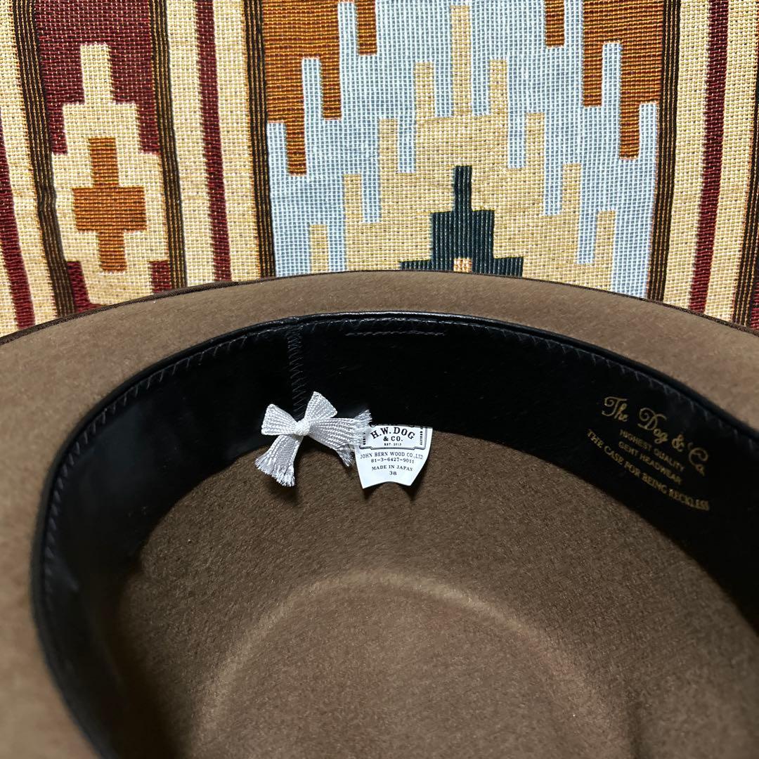 THE h.wdog&co pointH ハット38 ブラウン