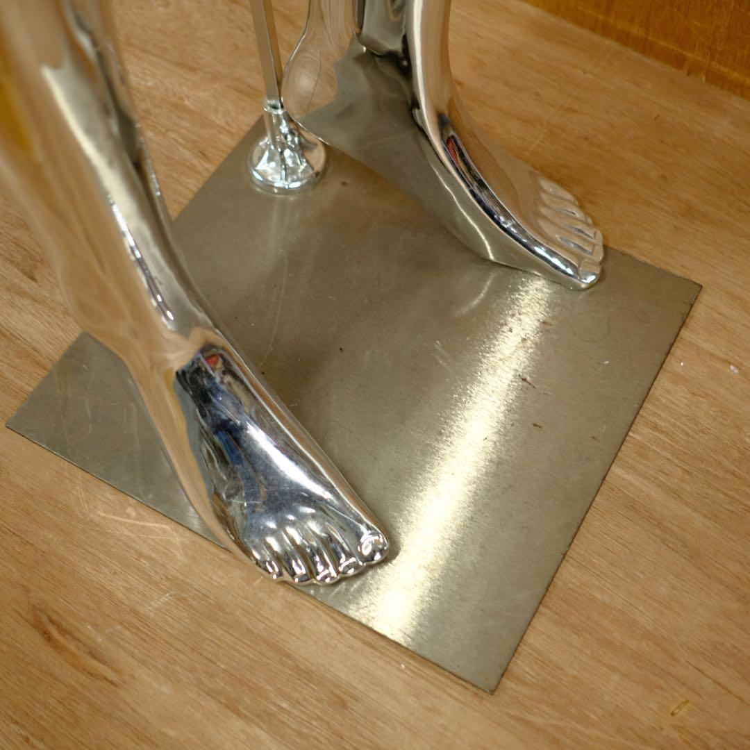 アンティーク　メタリック　トルソー　脚　お尻　下半身　古道具　オブジェ