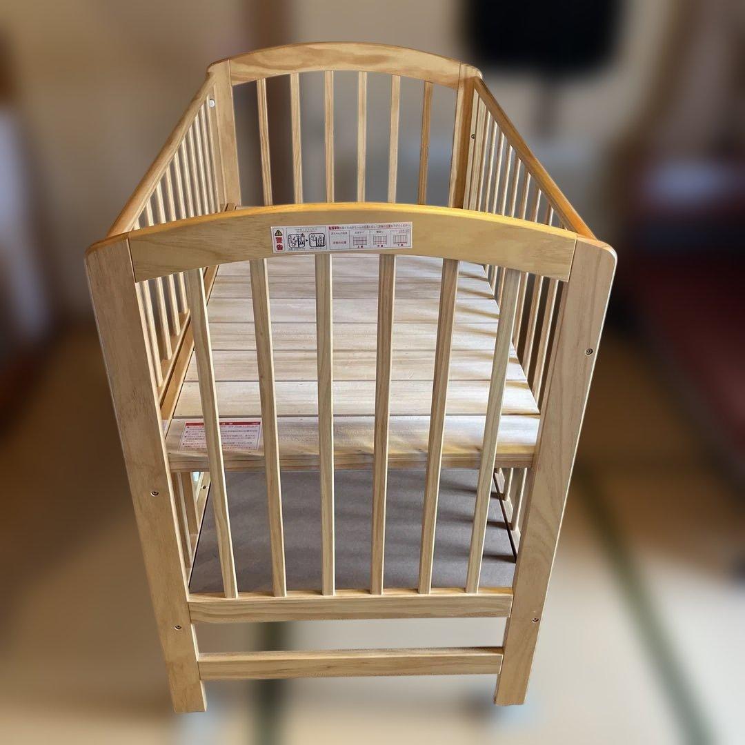 カトージ　ベビーベッド　レギュラー　ハイタイプ　ナチュラル♦︎送料込み