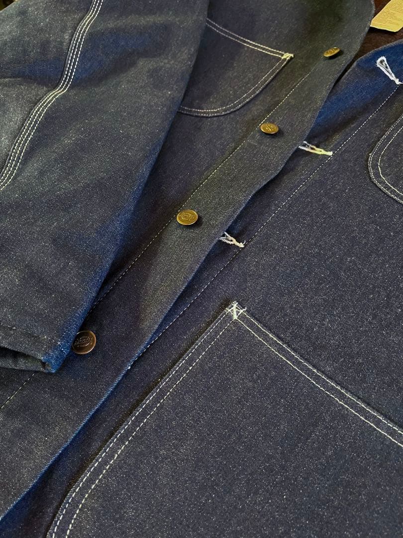 Dickies デニムカバーオール ネイビー Mサイズ