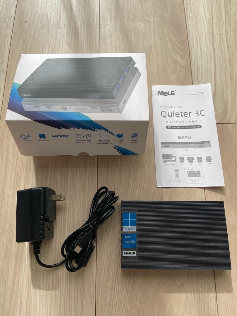 MeLE Quieter3C ファンレス ミニPC windows11Pro