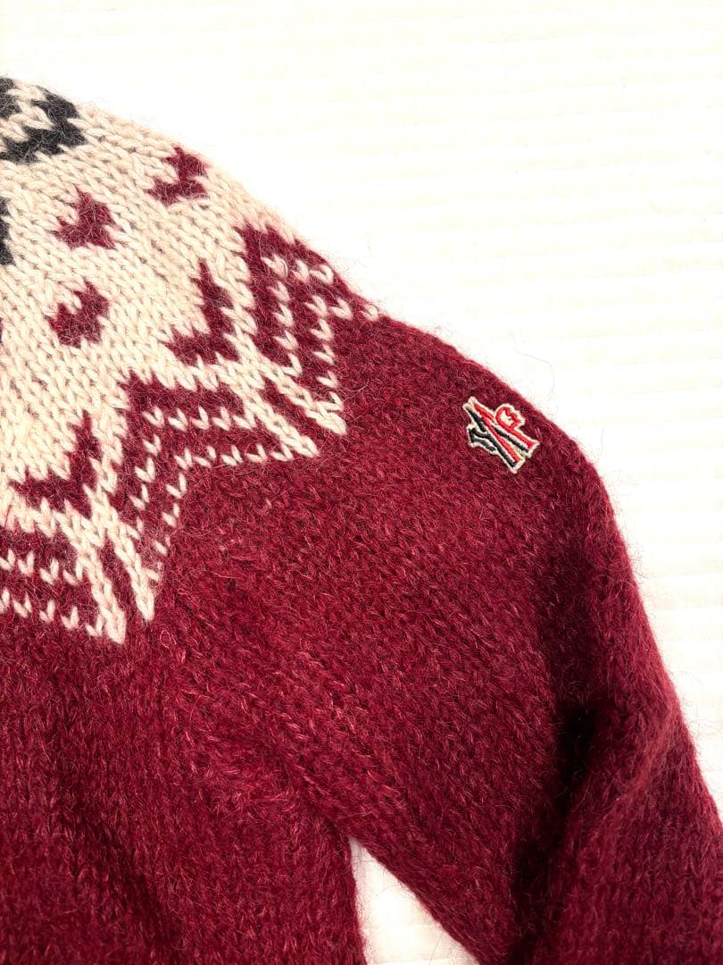 美品 MONCLER grenoble アルパカ ニット S モンクレール