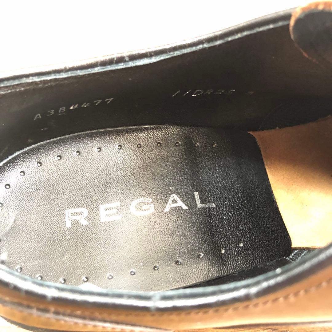 REGAL リーガル ドレスシューズ ストレートチップ ブラウン 25.0