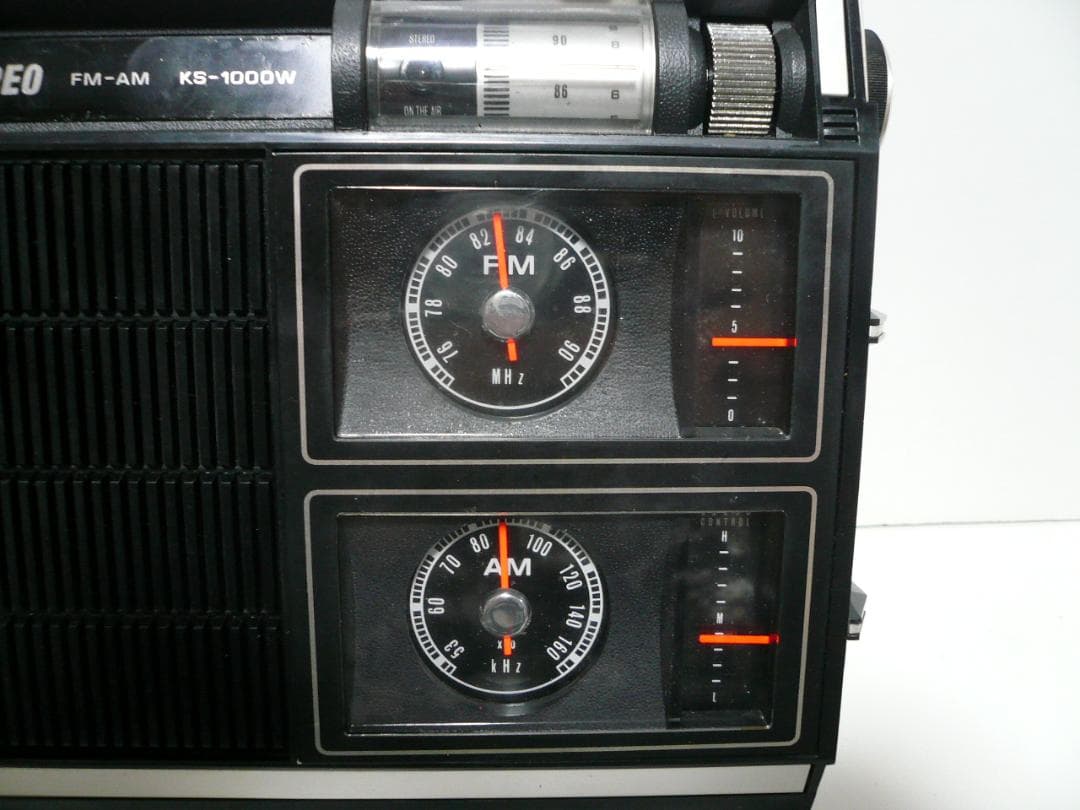 レトロ 日立 2バンドラジオ KS-1000W AW/FM ワイヤレスステレオ