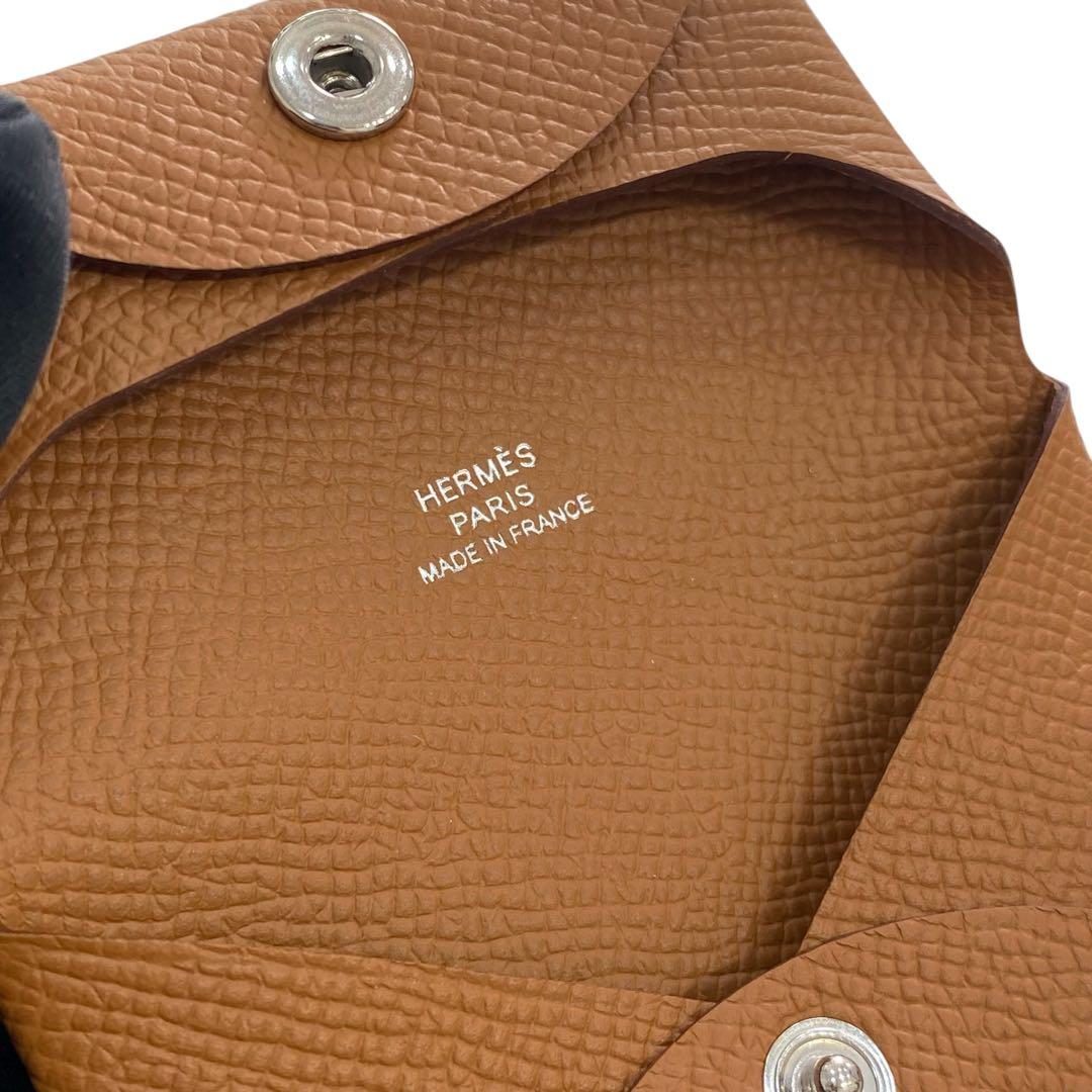 【未使用】HERMES エルメス バスティア ケース W刻 ゴールド