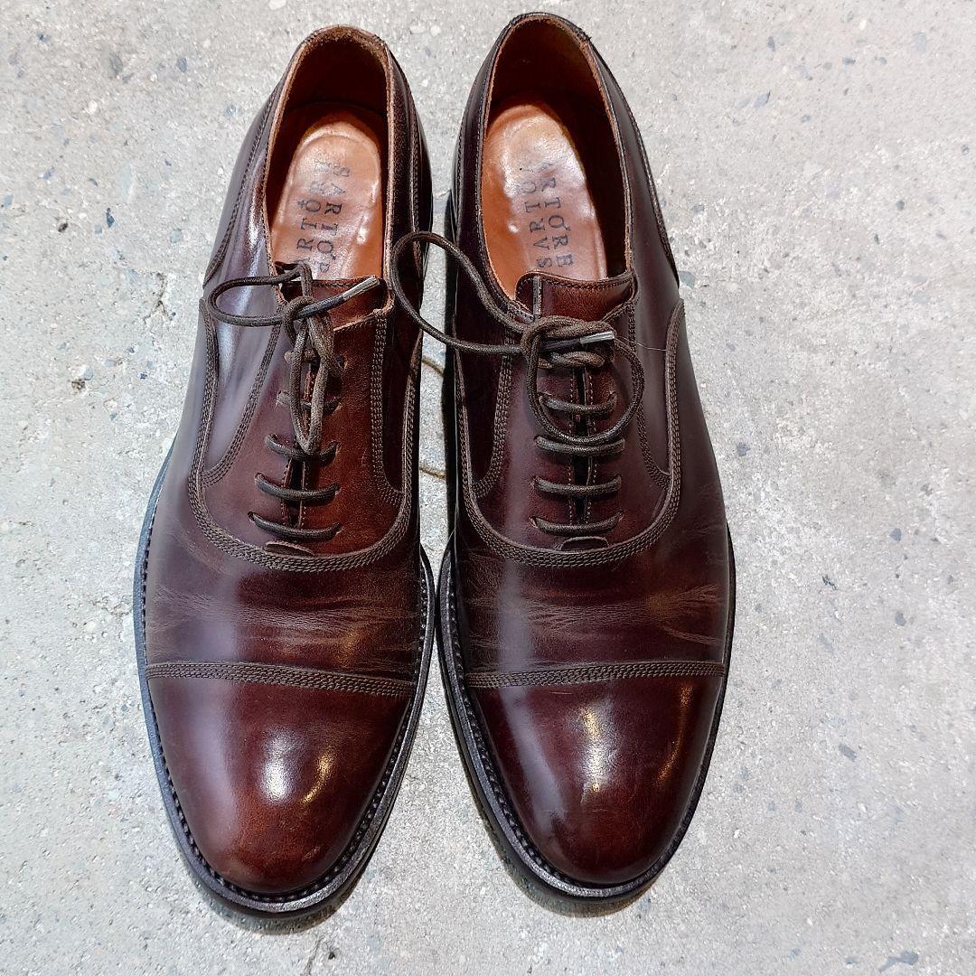 美品SARTORE　サルトル　レザーシューズ　ドレスシューズ　42　イタリア製