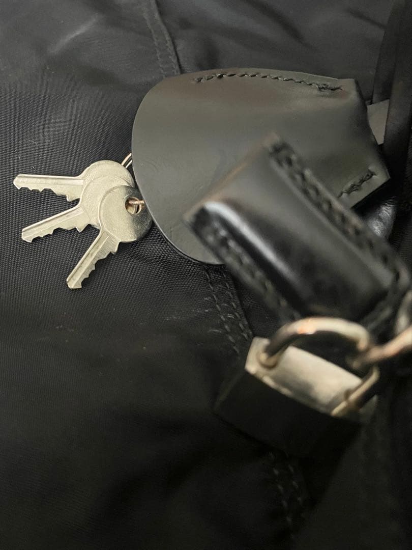 PRADA ボストンバッグ ブラック 三角ロゴ ナイロン 大容量 ゴルフバッグ