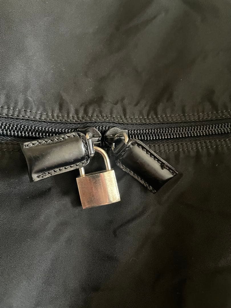 PRADA ボストンバッグ ブラック 三角ロゴ ナイロン 大容量 ゴルフバッグ