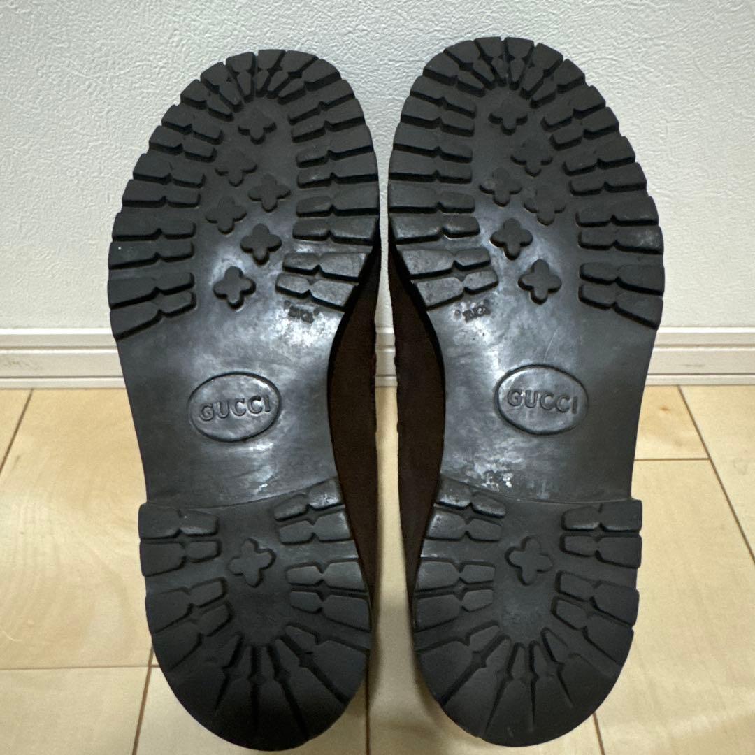 GUCCI スウェードブーツ　ビットモカシン