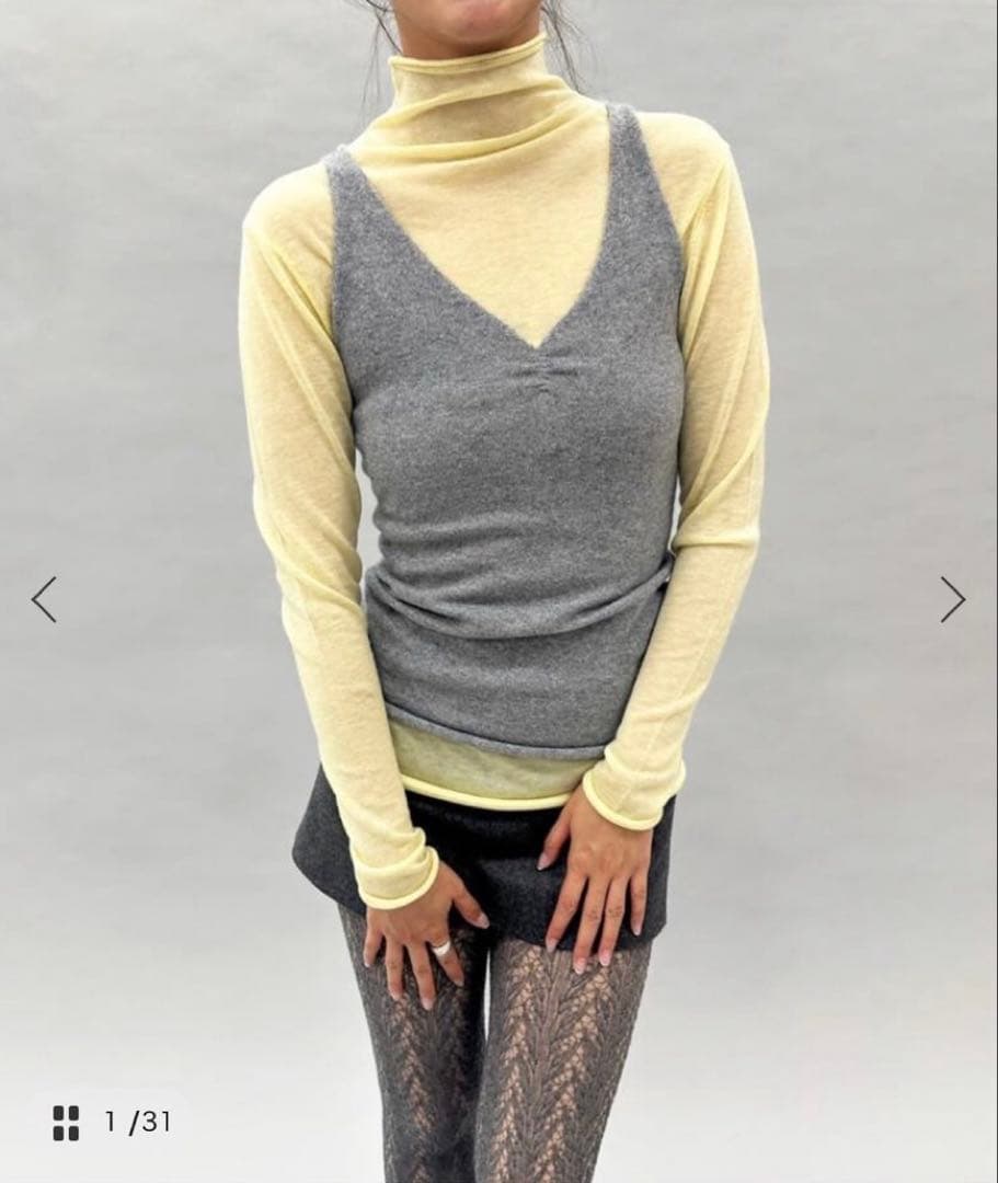 EDIT.FOR LULU カシミヤキャミソール