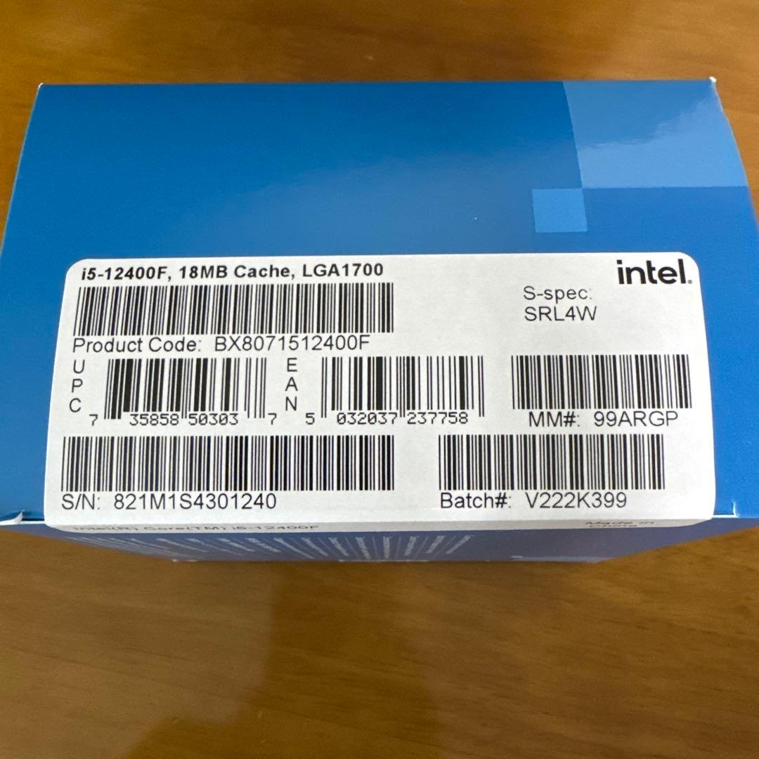 CPU Intel Core i5-12400F CPU LGA 1700