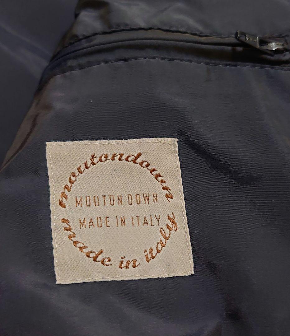 エンメティ 46 М VLADIMIR ムートン ダウン ジャケット 紺