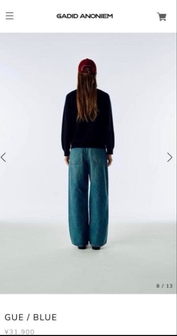 GADID ANONIEM GUE/BLUEデニム y2k