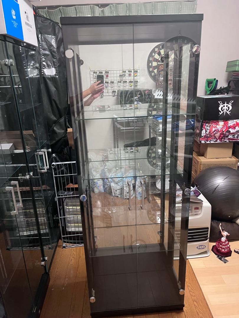 フィギュア ガラスケース 黒 引き取り限定