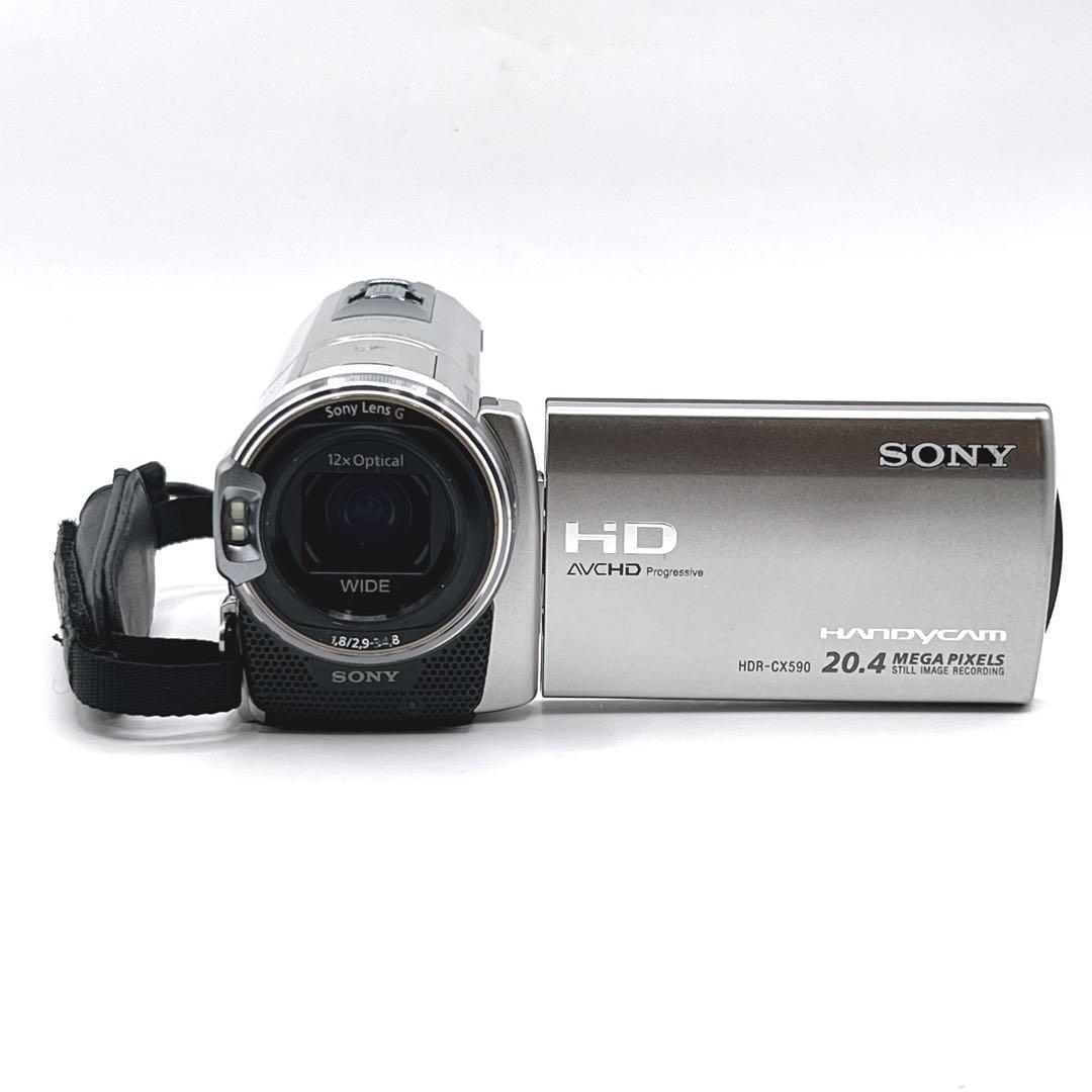 【美品】 SONY Handycam HDR-CX590V ビデオカメラ