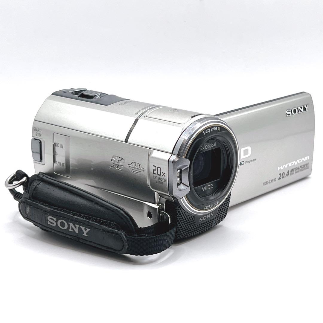 【美品】 SONY Handycam HDR-CX590V ビデオカメラ