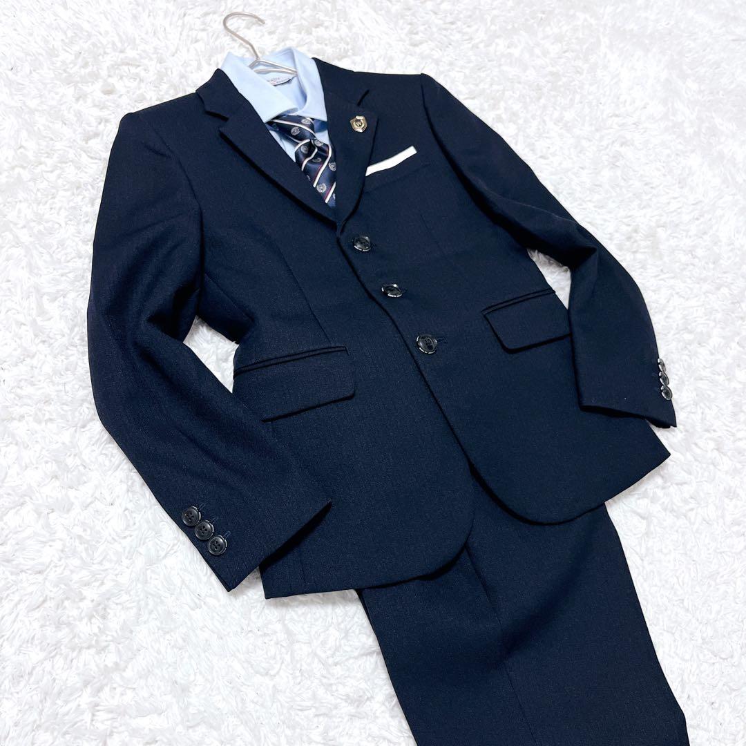 ビームスデザイン 男の子 セレモニー スーツ セットアップ 卒服 6点 ネイビー