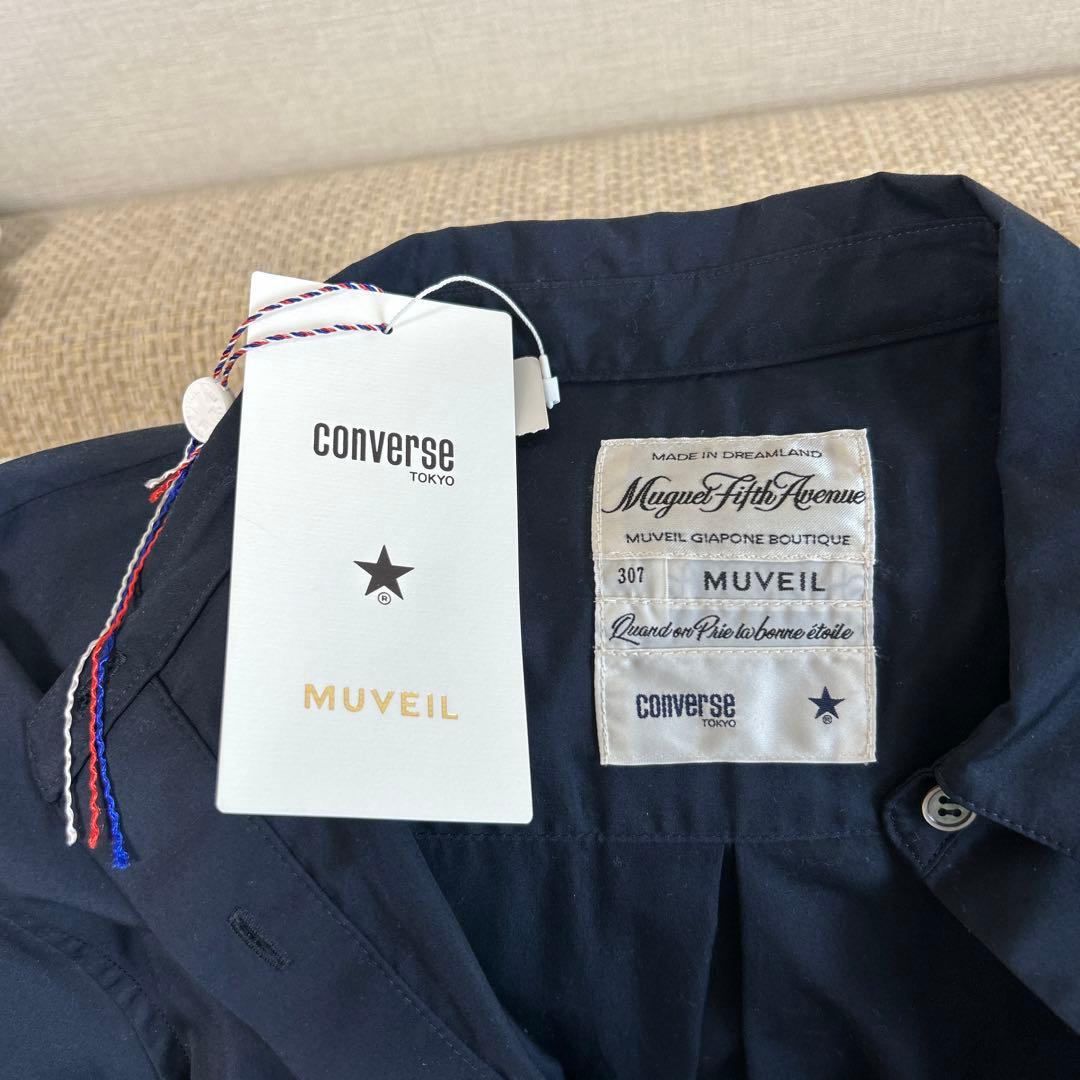 未使用品　muveil converse Tokyo☆ ロングシャツワンピ