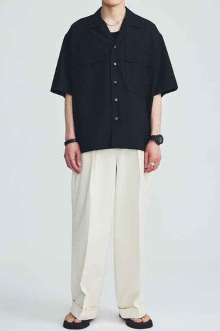 【markaware】PLEATED WIDE TROUSERS（白：2）