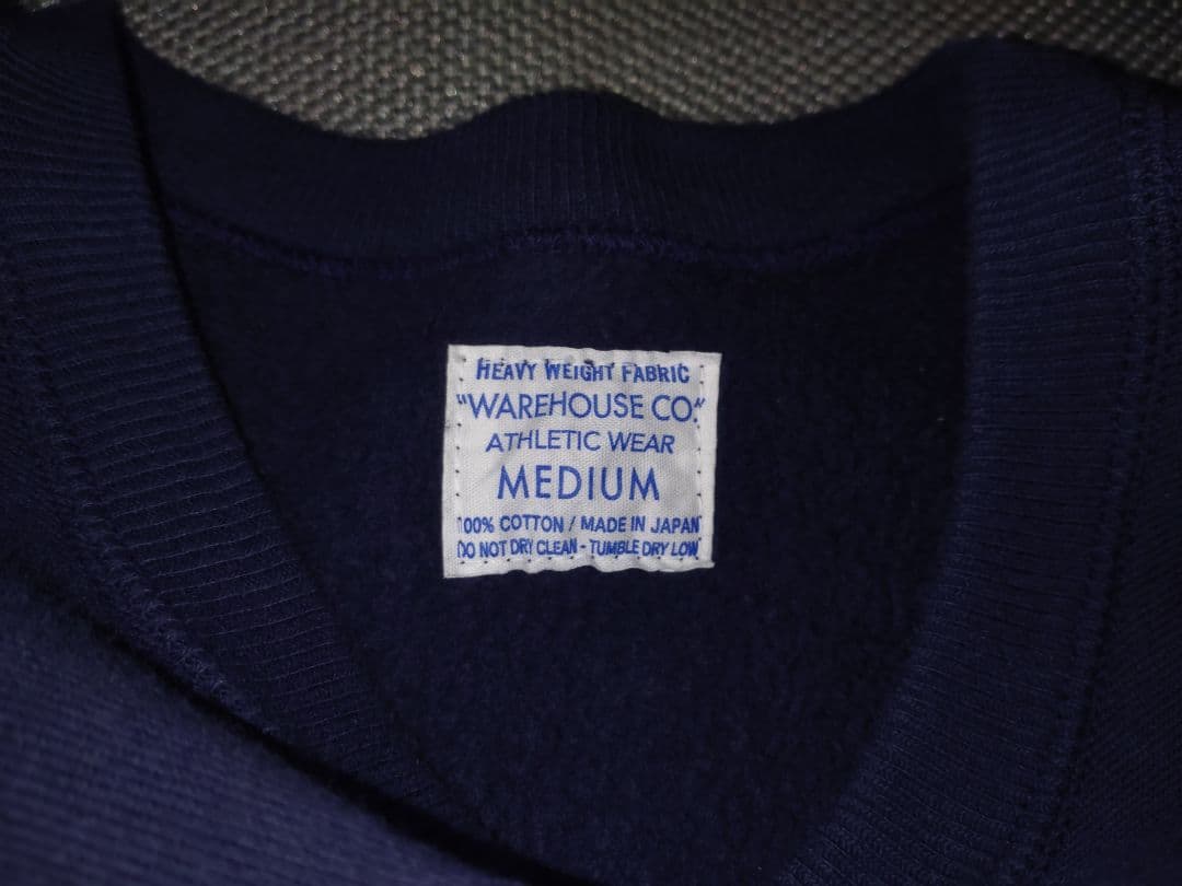 ウェアハウス　483 M NAVY リバースウィーブ