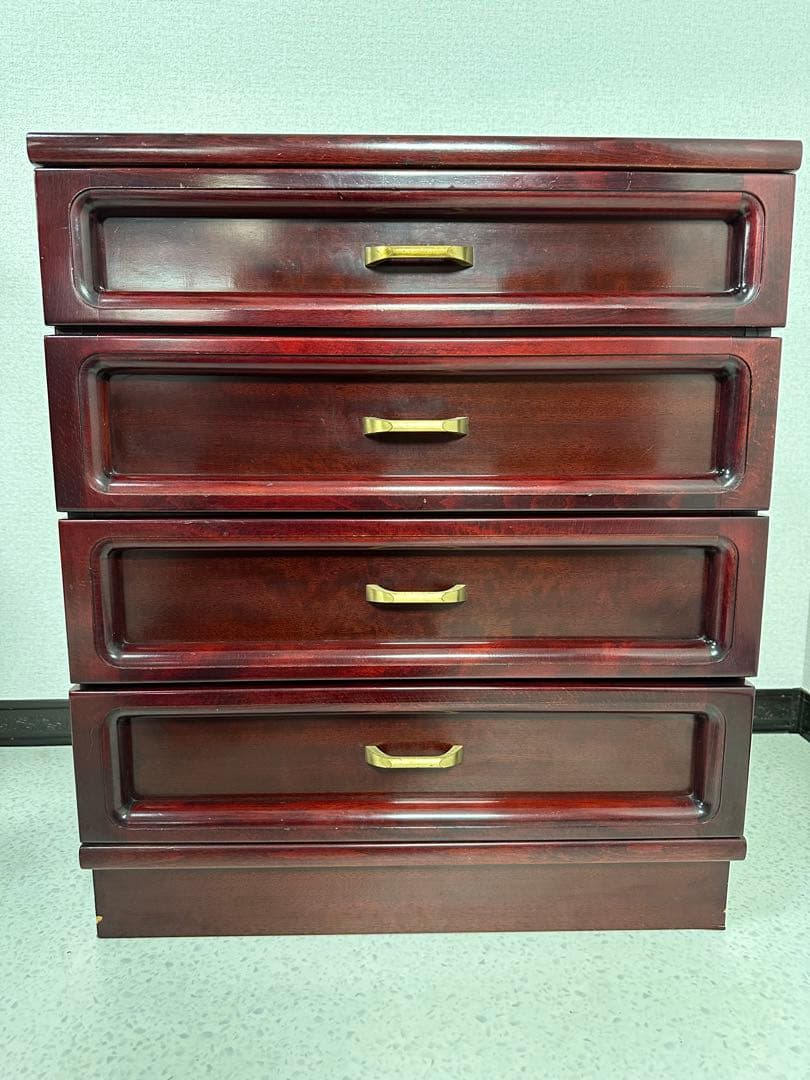 カリモク サイドチェスト 4段 リビングボード キャビネット 家具 ※i4※