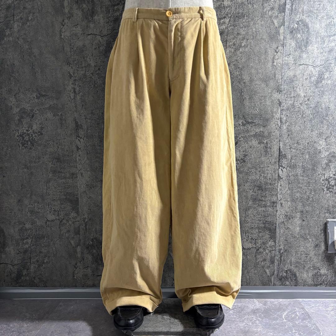 パンツ 90s Giorgio Armani wide corduroy slacks