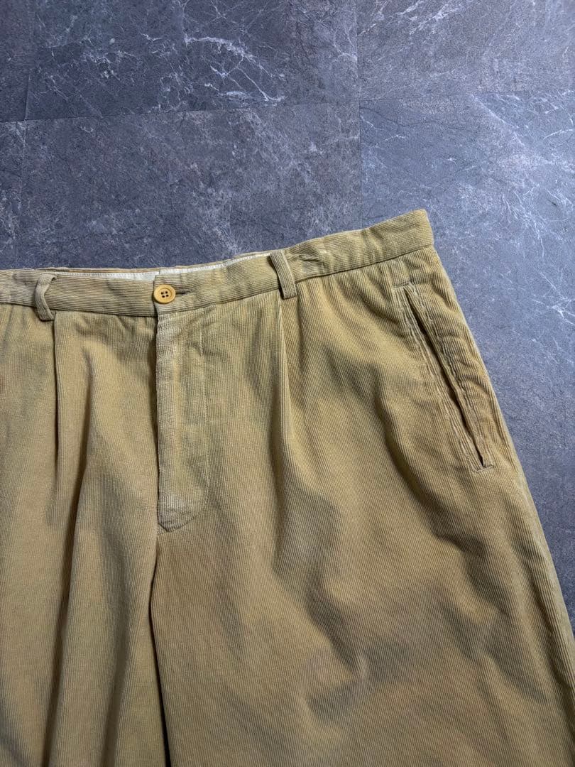 パンツ 90s Giorgio Armani wide corduroy slacks