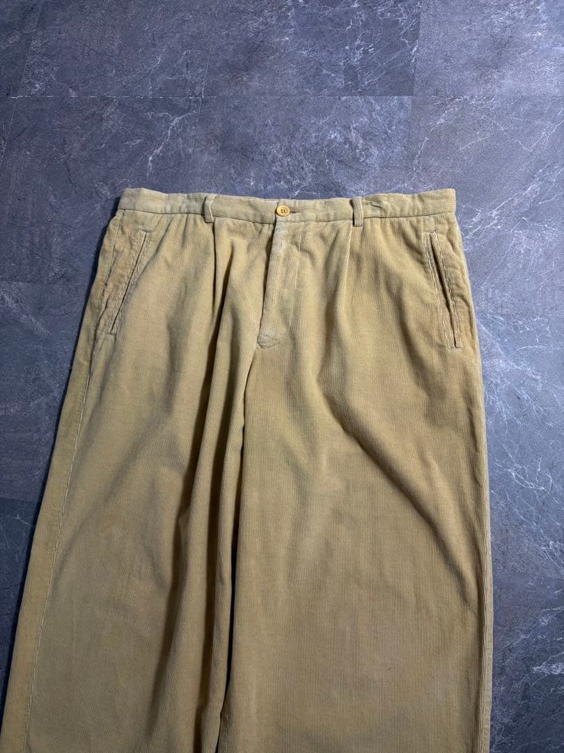 パンツ 90s Giorgio Armani wide corduroy slacks