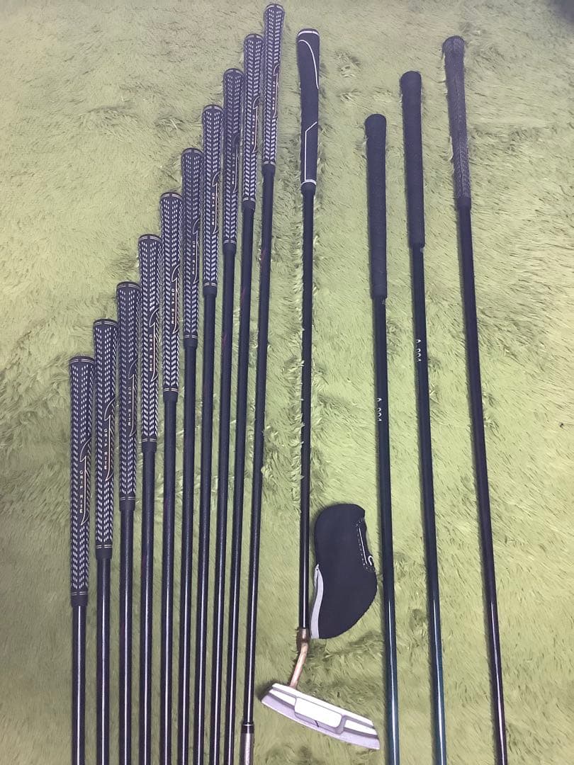 メンズ　ゴルフクラブ　フルセット　ダンロップ他14本セット　キャディバッグ付