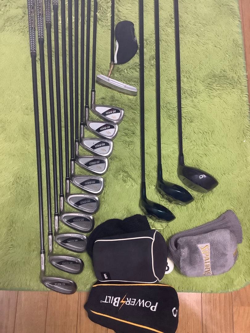 メンズ　ゴルフクラブ　フルセット　ダンロップ他14本セット　キャディバッグ付
