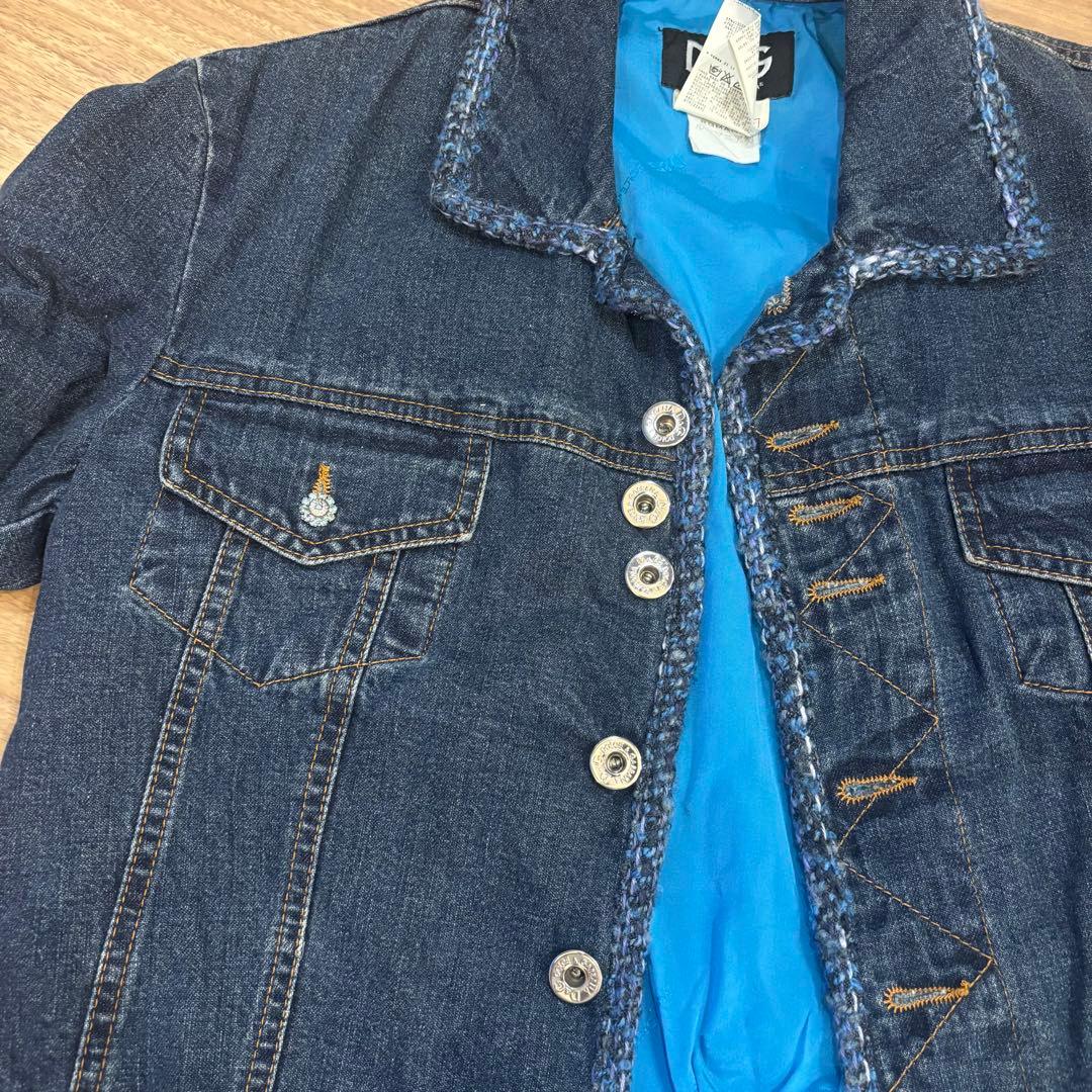DOLCE & GABBANA ダークブルー デニムジャケット