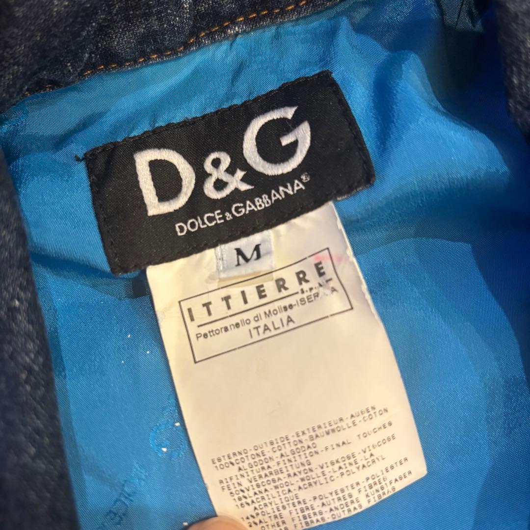 DOLCE & GABBANA ダークブルー デニムジャケット