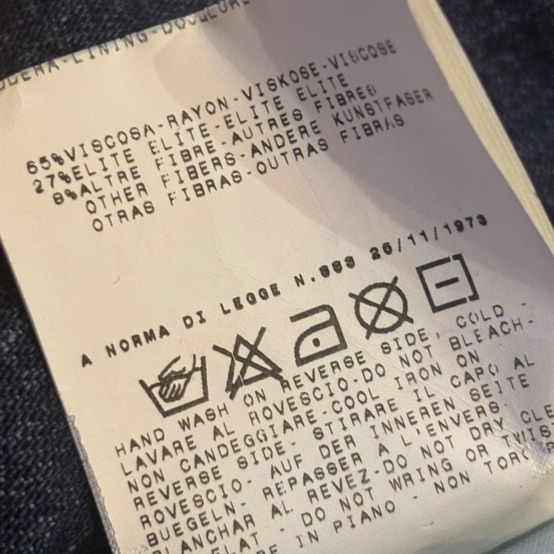 DOLCE & GABBANA ダークブルー デニムジャケット