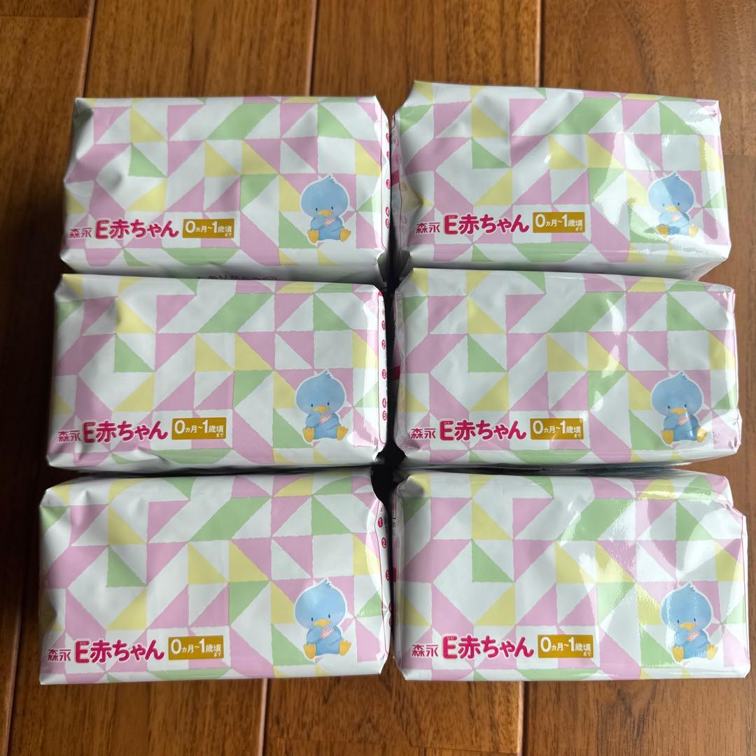 E赤ちゃん エコらくパックつめかえ粉ミルク 6個セット