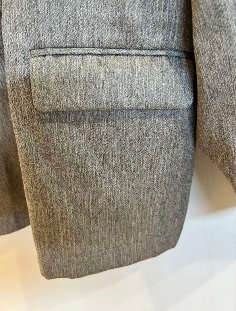 美品　doudou ヘリンボンダブルジャケット ベージュ