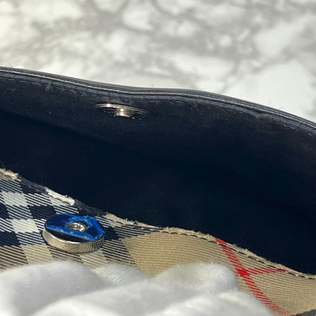 Y2K バーバリー ビジネスバッグ 牛革 黒 ノバチェック トートバッグ