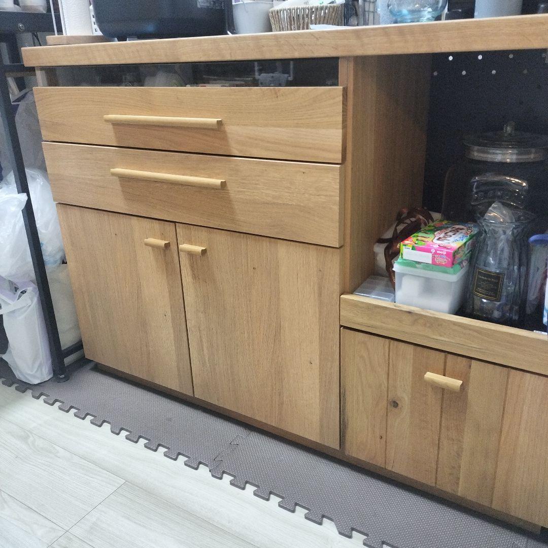 ハウタ OCTA 幅120 キッチンボード食器棚 オーク材