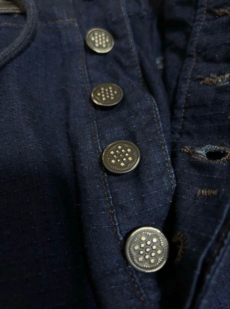 RRL インディゴ リップストップ フィールド ショートパンツ M