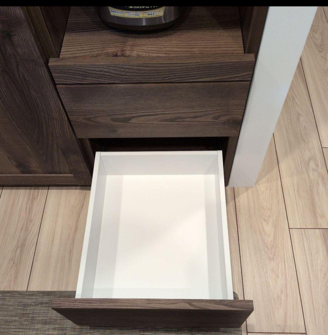 キッチンカウンター 食器棚 120cm 木製