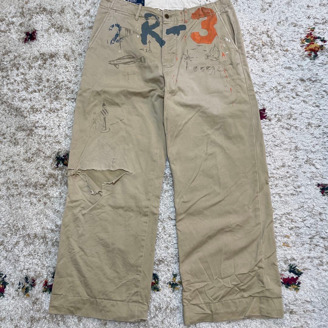 【希少】90s Polo Ralph Lauren メモリアルパンツ　ポロチノ
