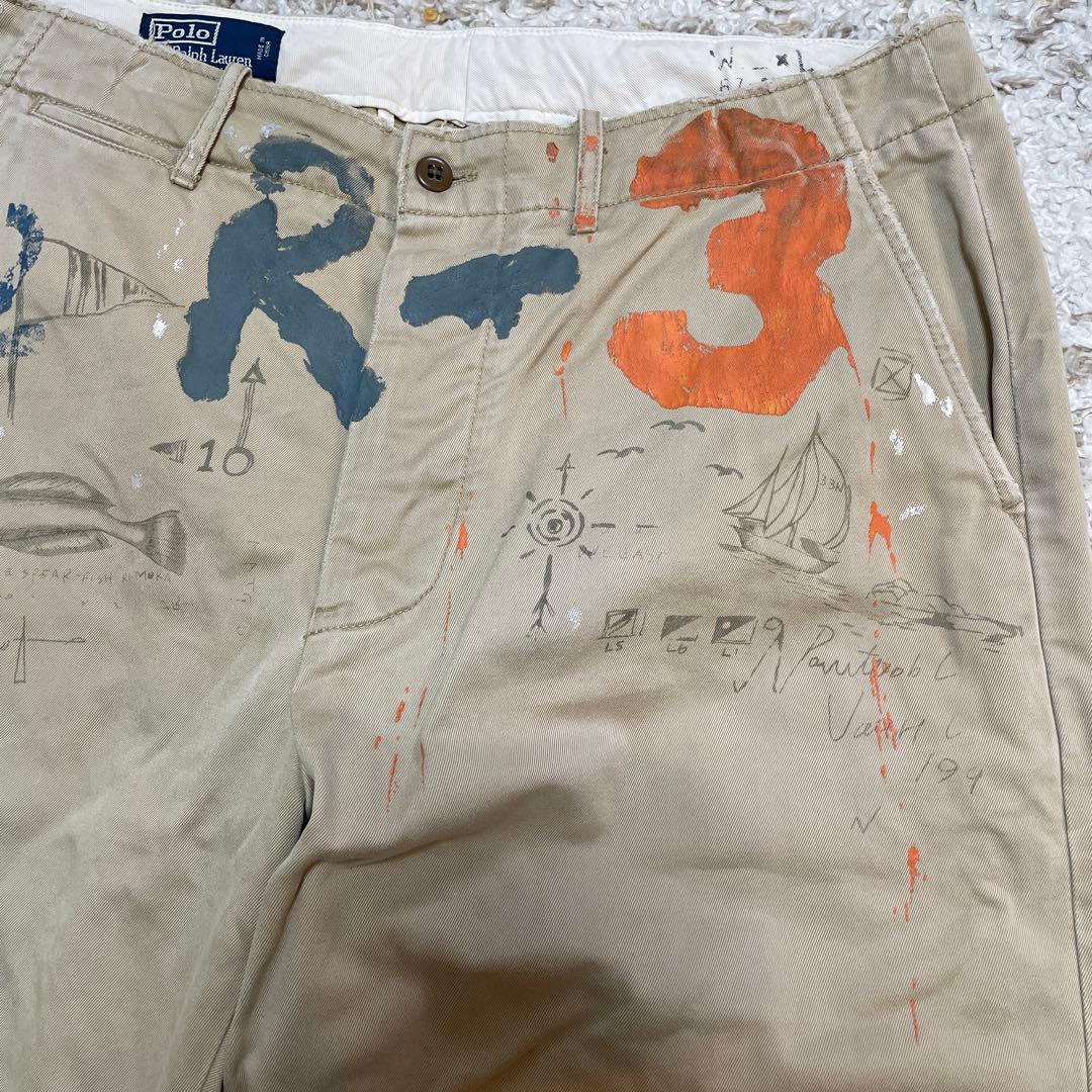 【希少】90s Polo Ralph Lauren メモリアルパンツ　ポロチノ