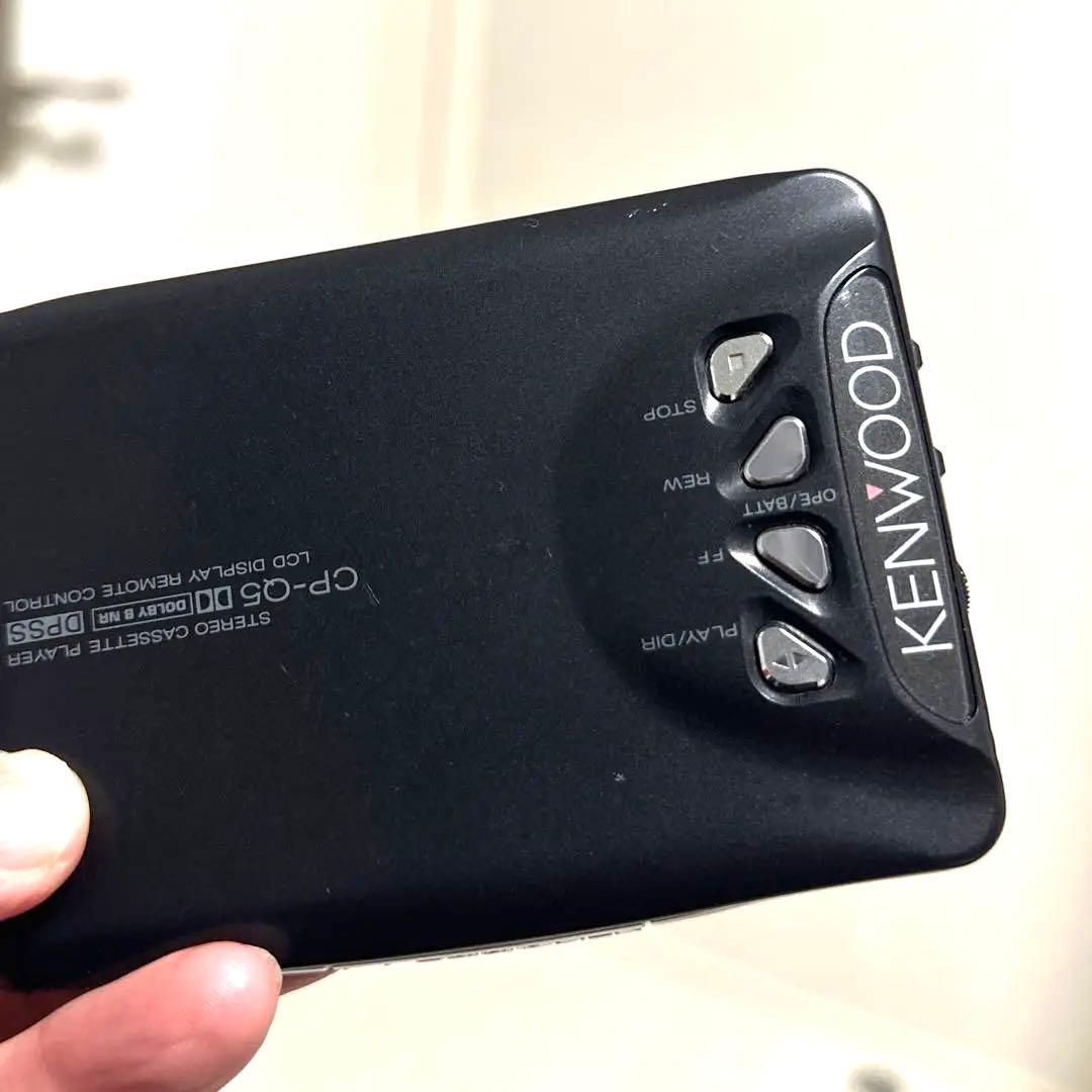 【美品DE修復品】KENWOOD カセットプレーヤー CP-Q5 ブラック
