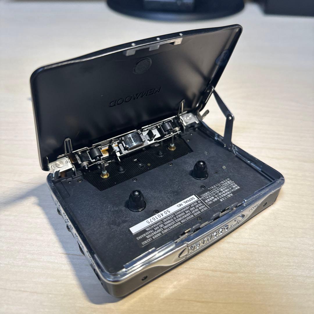 【美品DE修復品】KENWOOD カセットプレーヤー CP-Q5 ブラック